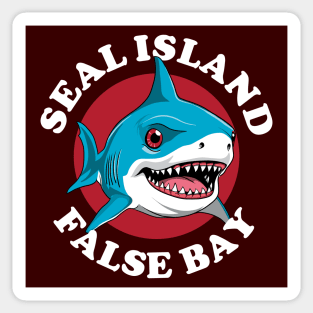 Scuba Diving With Great White Sharks At Seal Island Sticker